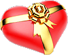 Gif animé coeur cadeau